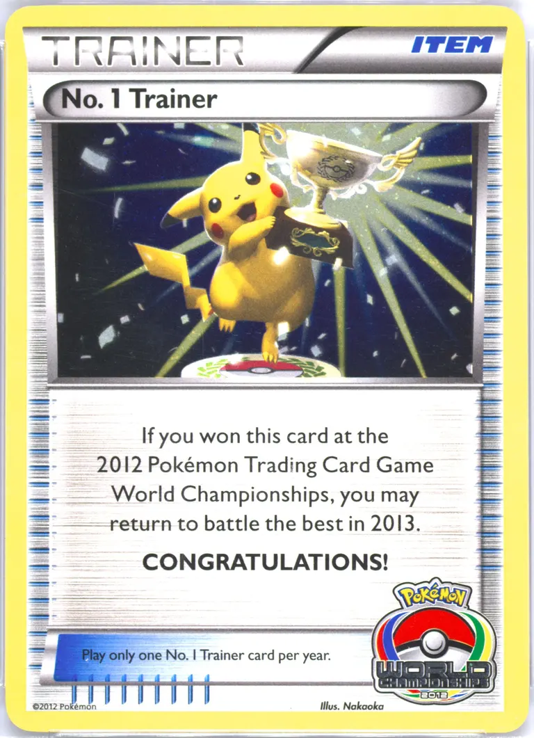 No. 1 Trainer #P-NO1TRAINER, World Championships Promos 2012