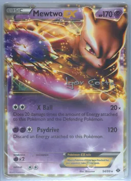 Mewtwo EX Pesadelo Prism #54-PESADELOPRISM