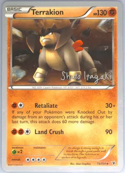 Terrakion Terraki-Mewtwo #73-TERRAKIMEWTWO