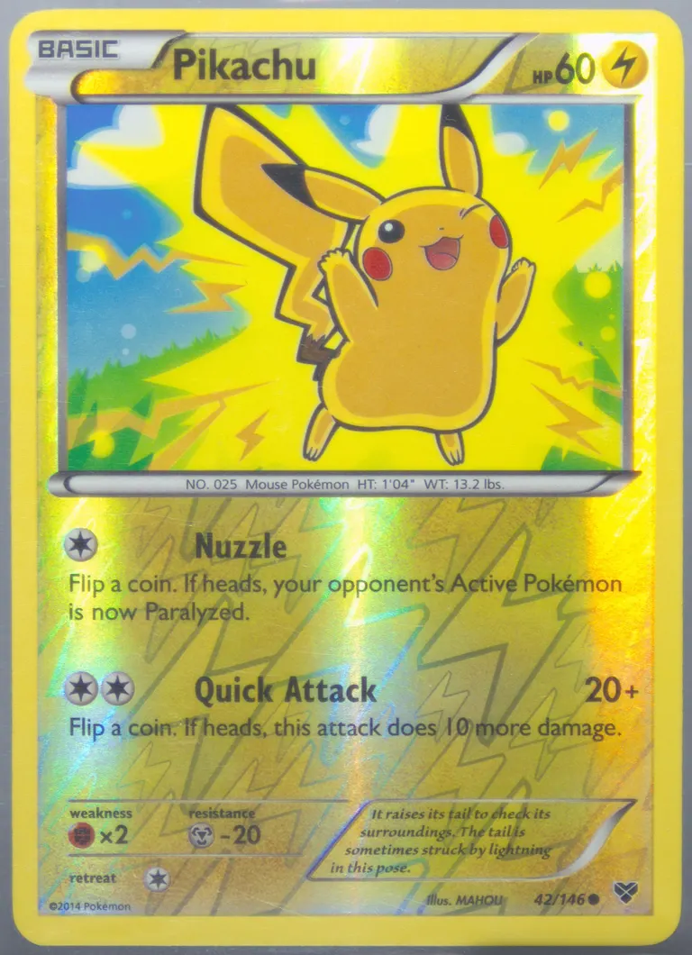 Pikachu card photo